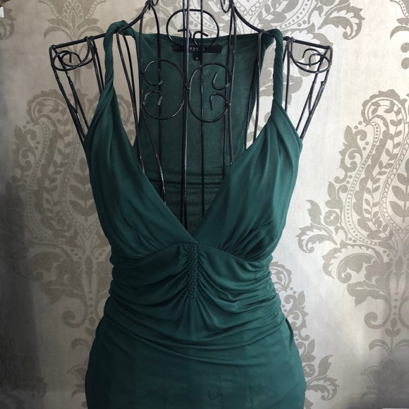 Gucci Tops - Gucci Emerald Green Plunging Neck Sexy Tank